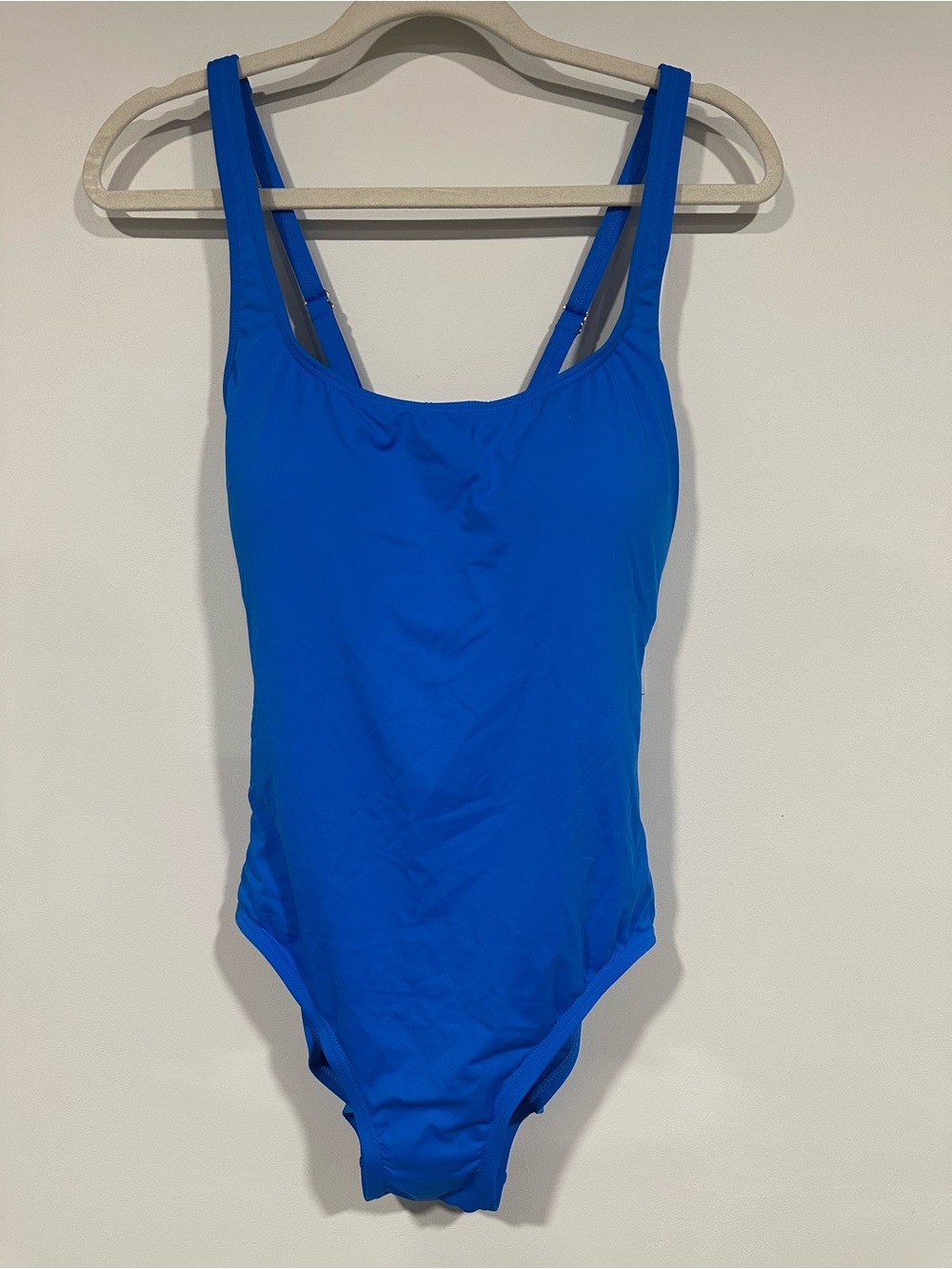 NWT Michael Kors Tile Blue Cruise 2020 One Piece Swimsuit Lace Up Back Size 14